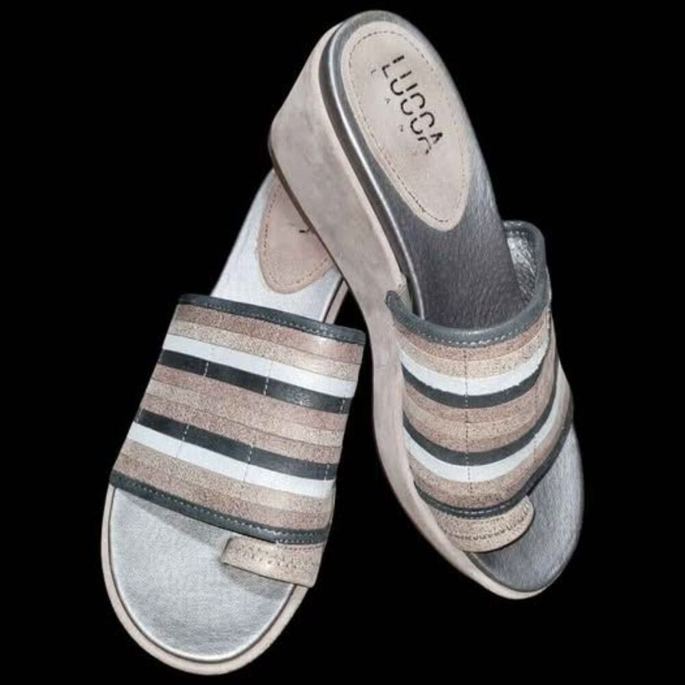 Lucca Land Women's Wedge Sandals Size 9.5